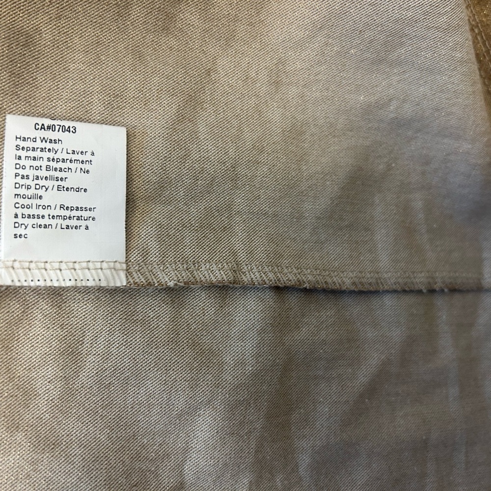 Saiph NWOT M Gold Relax Fit Blazer with Classic Lapel- ultra thin made in Italy - Picture 10 of 13